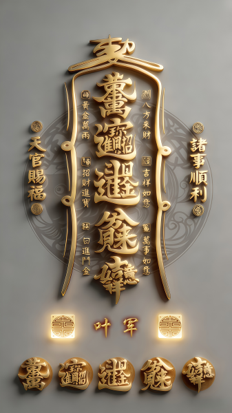 ACB011_招财签名_静态_高级灰